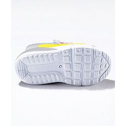 Cute Walk by Babyhug Sneaker Shoes with Vecro Closure & Construction Vehicle Appliques - Blue