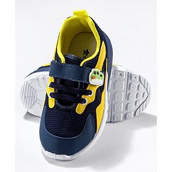 Cute Walk by Babyhug Sneaker Shoes with Vecro Closure &  Crocodile Appliques - Navy