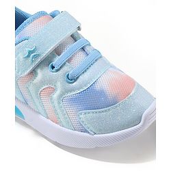 Cute Walk by Babyhug Velcro Closure Sneaker - Light Blue