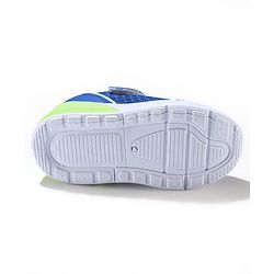 Cute Walk by Babyhug Velcro Closure Sneakers With Animal Print Detailing - Royal Blue