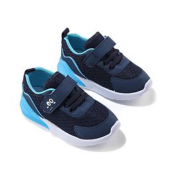 Cute Walk by Babyhug Velcro Closure Sneakers With Animal Print Detailing - Navy Blue