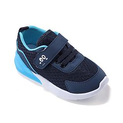 Cute Walk by Babyhug Velcro Closure Sneakers With Animal Print Detailing - Navy Blue