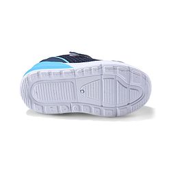 Cute Walk by Babyhug Velcro Closure Sneakers With Animal Print Detailing - Navy Blue