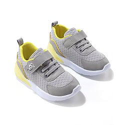 Cute Walk by Babyhug Velcro Closure Sneakers With Animal Print Detailing - Grey
