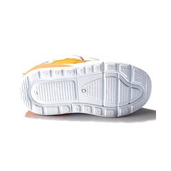 Cute Walk by Babyhug Velcro Closure Sneakers With Dino Patch Applique - Grey