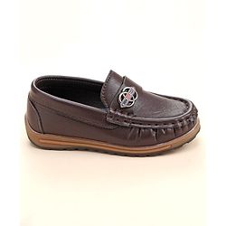 Cute Walk by Babyhug Formal Slip On Shoes - Coffee Brown