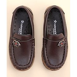Cute Walk by Babyhug Formal Slip On Shoes - Coffee Brown