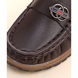 Cute Walk by Babyhug Formal Slip On Shoes - Coffee Brown