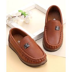 Cute Walk By Babyhug Slip On Loafers -  Brown