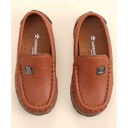 Cute Walk By Babyhug Slip On Loafers -  Brown