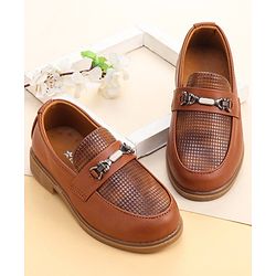 Cute Walk by Babyhug Slip On  Formal Shoes - Brown