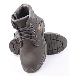 Cute Walk by Babyhug Winter Boots with Lace Up Closure - Grey