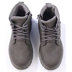 Cute Walk by Babyhug Winter Boots with Lace Up Closure - Grey