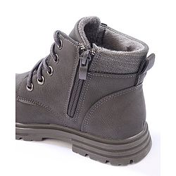 Cute Walk by Babyhug Winter Boots with Lace Up Closure - Grey
