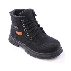 Cute Walk by Babyhug Winter Boots with Lace Up Closure - Black