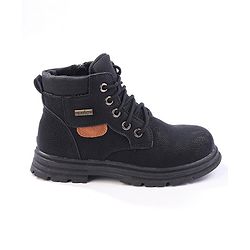 Cute Walk by Babyhug Winter Boots with Lace Up Closure - Black