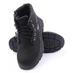 Cute Walk by Babyhug Winter Boots with Lace Up Closure - Black