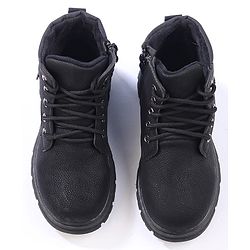 Cute Walk by Babyhug Winter Boots with Lace Up Closure - Black