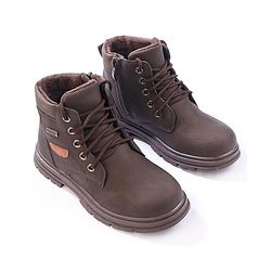 Cute Walk by Babyhug Winter Boots with Lace Up Closure - Brown