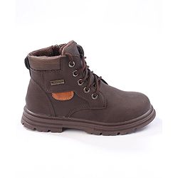 Cute Walk by Babyhug Winter Boots with Lace Up Closure - Brown