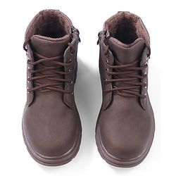 Cute Walk by Babyhug Winter Boots with Lace Up Closure - Brown