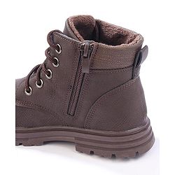 Cute Walk by Babyhug Winter Boots with Lace Up Closure - Brown