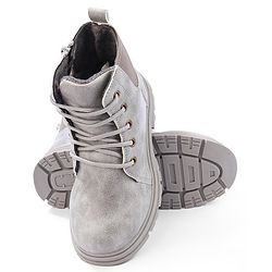 Cute Walk by Babyhug Lace Up  Winter Boots - Grey