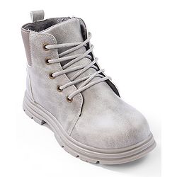 Cute Walk by Babyhug Lace Up  Winter Boots - Grey
