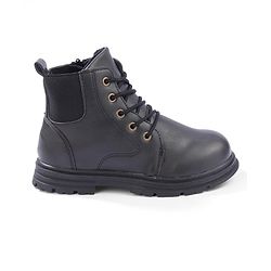 Cute Walk by Babyhug Lace Up  Winter Boots - Black