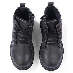 Cute Walk by Babyhug Lace Up  Winter Boots - Black