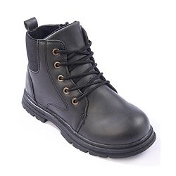 Cute Walk by Babyhug Lace Up  Winter Boots - Black