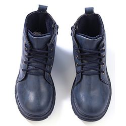 Cute Walk by Babyhug Lace Up  Winter Boots - Black