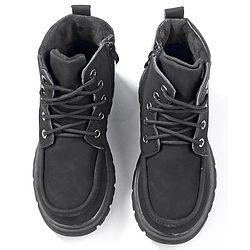 Cute Walk by Babyhug Winter Boots with Lace up Closure - Black