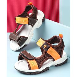 Cute Walk by Babyhug Velcro Closure Sandals - Brown