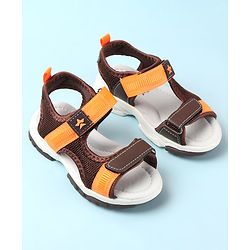 Cute Walk by Babyhug Velcro Closure Sandals - Brown