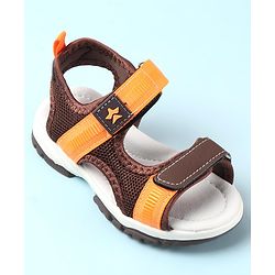 Cute Walk by Babyhug Velcro Closure Sandals - Brown