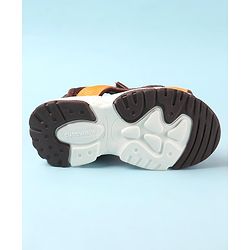 Cute Walk by Babyhug Velcro Closure Sandals - Brown
