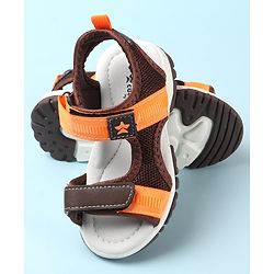 Cute Walk by Babyhug Velcro Closure Sandals - Brown
