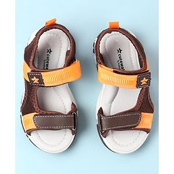 Cute Walk by Babyhug Velcro Closure Sandals - Brown