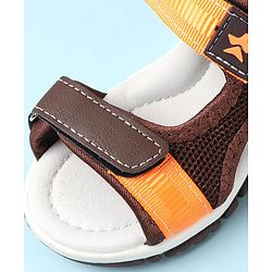 Cute Walk by Babyhug Velcro Closure Sandals - Brown