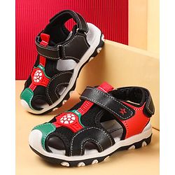 Cute Walk by Babyhug Sandals with Velcro Closure - Black