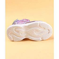 Cute Walk by Babyhug Sandals with Velcro Closure & Butterfly Applique - Purple
