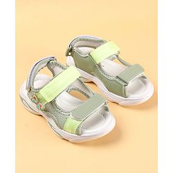 Cute Walk by Babyhug Sandals with Velcro Closure & Butterfly Applique - Purple