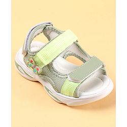 Cute Walk by Babyhug Sandals with Velcro Closure & Butterfly Applique - Purple