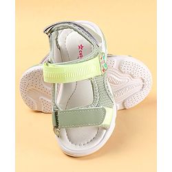 Cute Walk by Babyhug Sandals with Velcro Closure & Butterfly Applique - Purple