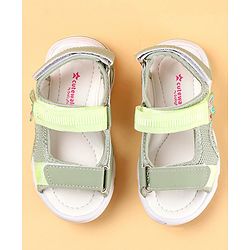 Cute Walk by Babyhug Sandals with Velcro Closure & Butterfly Applique - Purple