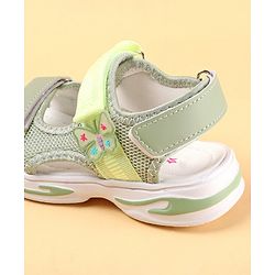 Cute Walk by Babyhug Sandals with Velcro Closure & Butterfly Applique - Purple