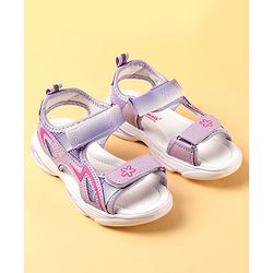 Cute Walk by Babyhug Velcro Closure Sandals With Floral Design - Pink