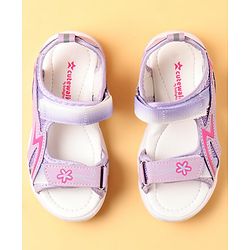 Cute Walk by Babyhug Velcro Closure Sandals With Floral Design - Pink