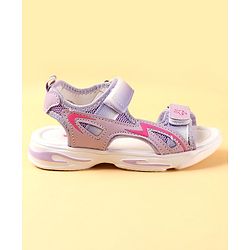 Cute Walk by Babyhug Velcro Closure Sandals With Floral Design - Pink